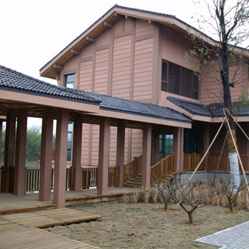 杭州塑木木屋木塑景观长廊工程