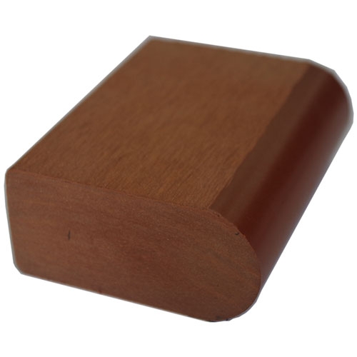 杭州塑木材料生产销售厂商76-32弧形倒角木塑凳条批发
