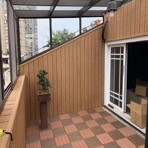 杭州阳光房室内木塑墙板装修施工案例