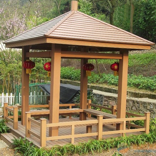 杭州户外塑木凉亭建造工程