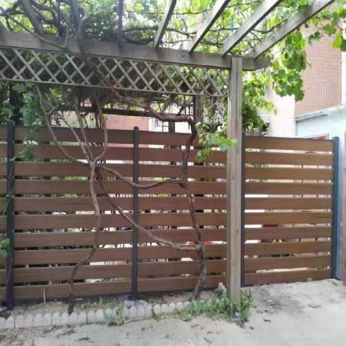 杭州庭院木塑围栏隔栅制作完工案例